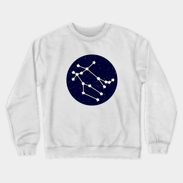 Gemini Zodiac Constellation Crewneck Sweatshirt by lulubee